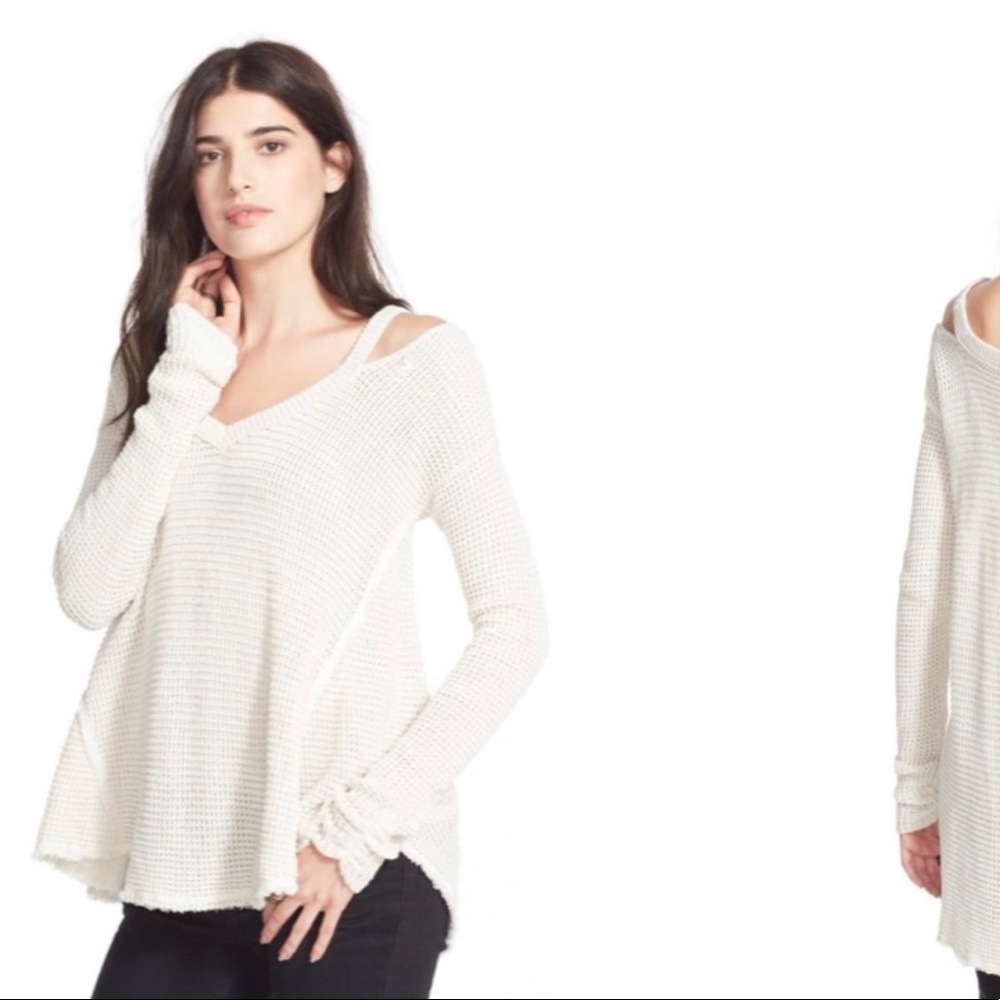Free People 'Moonshine V' Cold Shoulder Sweater